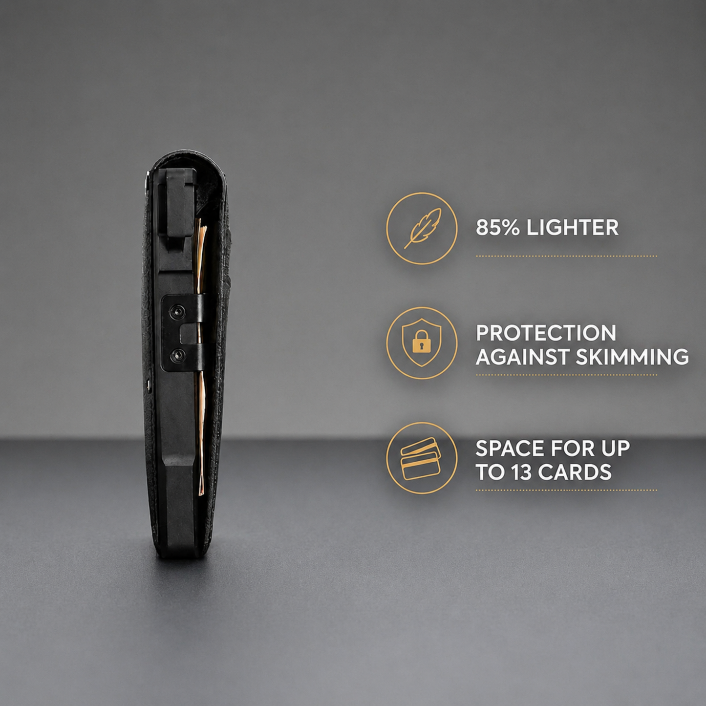 Exnercy MagVault Wallet® Maximum Capacity. Minimal Footprint.